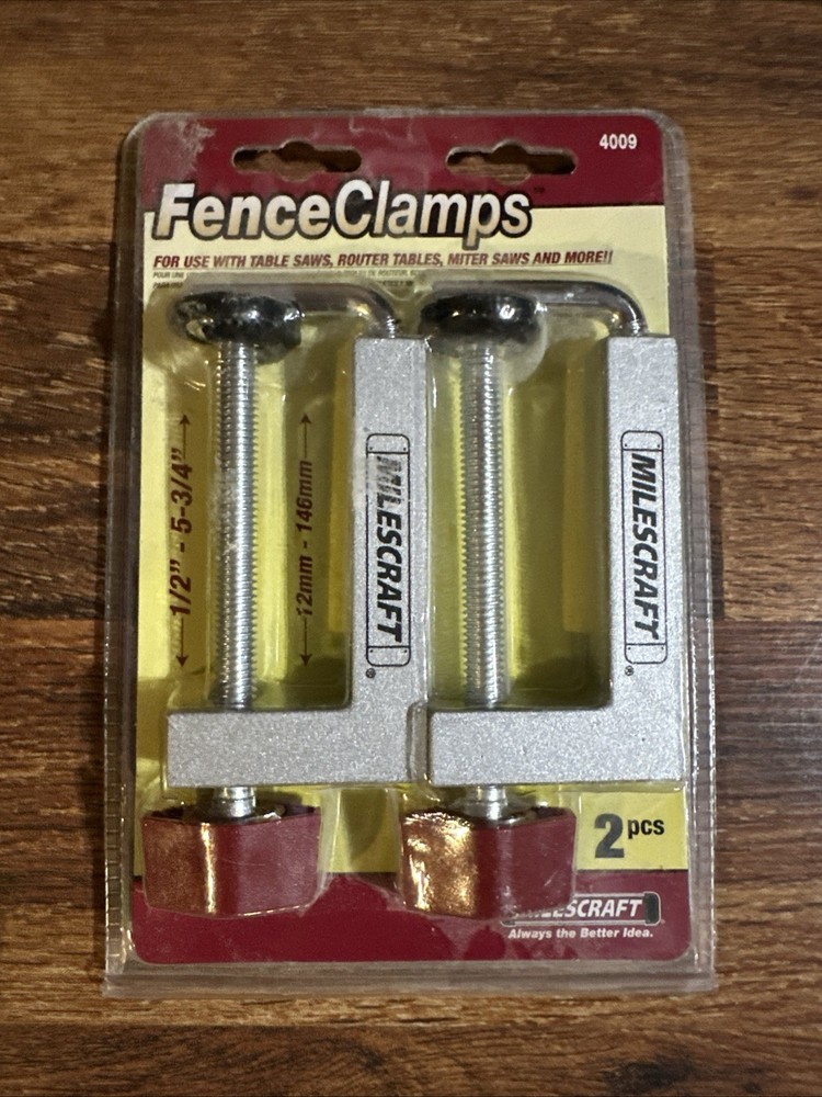 Milescraft 4009 Fence Clamps – 2 pack Universal Silver