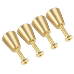 Elegant Solid Brass Handles for Cabinets 4PCS Tapered Design for Home Decor