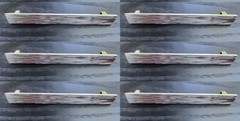 12pcs River 6-5/16 in. Center-to-Center Polished Chrome Cabinet Bar Pull 7” Lngt