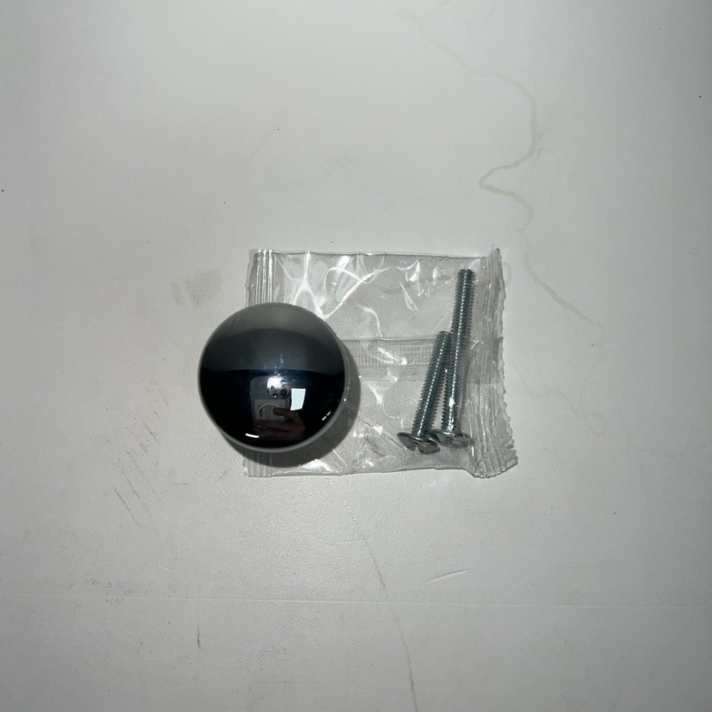 Amerock 1.25 in. Dia. Allison Value Cabinet Knob; Bright Chrome Per Pc