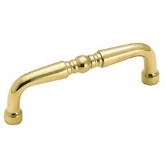 Amerock BP1450-3 Polished Brass 3″cc Solid Brass Cabinet Arch Pull Allison