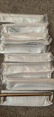 10 Pack Champagne Bronze Cabinet Pulls 7.5 Inch 192mm Hole Center Cabinet Drawer