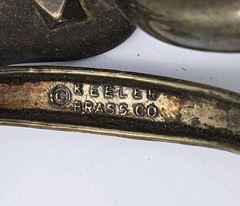Antique Keeler Brass Co Tulip Drawer Pull Centers Yellow Brass Cabinet Pull 25