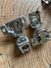 1 1/4 Inch (1.25”) Overlay Cabinet Hinges, Set of 21
