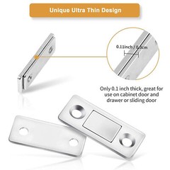 4 Pack Kitchen Cabinet Magnetic Door Catch Latch Closures Strong Hold