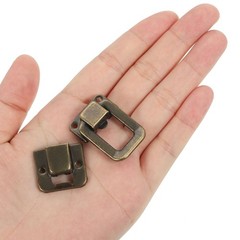Toggle Catch Lock 1.4″ x 0.9″, 12 Pack Latch Clasp for Jewelry Box, Bronze