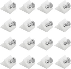 50 Pcs Drawer Angle with Screws Code Bracket Fastener, Plastic Furniture Bottom