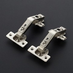 Ravinte 2 Pair 4 Pack Kitchen Cabinet Hinges, 135 135 Degree, Satin Nickel