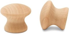 3/4-inch Unfinished Small Wooden Knobs – Pack of 25 for Cabinets, Dressers, Draw