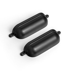 6 PCS 9629B76 Matte Black Zinc Cabinet Cup Pulls 3 Inch 76mm Hole Center