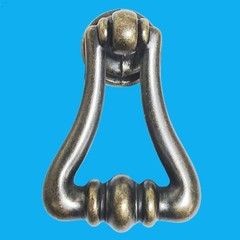 4x Argenton Antique Style Brass Plated Drop Pull Handle For Draws & Cabinets