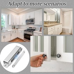 4 Pcs Magnetic Door Catch 150lb Stainless Steel Heavy Duty Strong Magnetic Ca…