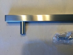 Stainless Steel Square T Bar Cabinet / Drawer Pull knobs W Screws 10 Inch Length