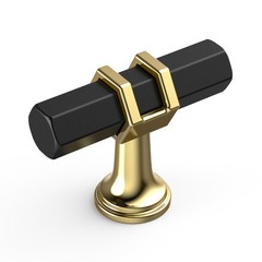 10 Pack Matte Black and Gold Cabinet Knobs Kitchen Matte Black and Gold Cabin…