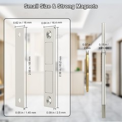 12 Pack Ultra Thin Cabinet Magnetic Door Catches