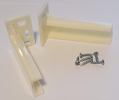 One Pair KTHR9000RL Rear Drawer Track Socket Mounting Back Plates Brackets