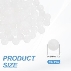 100Pcs Raised Panel Cabinet Door Spacers 1/2″(12mm) Ball Stabilizers White