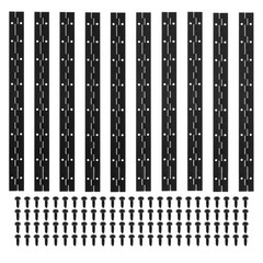 16×1.2 Inch Heavy Duty Piano Hinge, 10Pack Hinge with Hole for Piano,Black