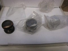 3 JVJ Hardware Oil Rubbed Bronze Plymouth Knob Old World Collection 1-1/2″