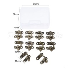 Multi Specification Retro Box Latch Hasp Jewelry Suitcase Drawer Latch Hook Lock
