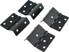 Three Fold Retro Hinge 4PCS 43Mm Black Antique Decorative Box Hing with 24PCS S