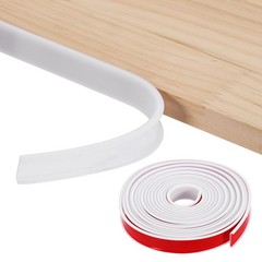 19.7ft U-Shape Edge Banding, 0.98in TPE Self Adhesive Edge Trim, White