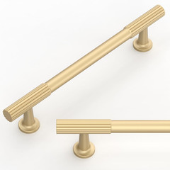10 Pack Brushed Gold Cabinet Pulls 5 Inch(128mm) Kitchen Cabinet Handles Cabinet