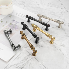 10 Pack 3-3/4 Inch Antique Brass Cabinet Pulls Vintage Brass Cabinet Handles Bra
