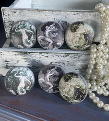 SHaBBy ViNTaGe MERMAID Cabinet Knobs Drawer Pulls Set Of 6
