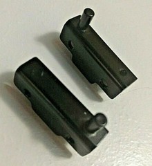 Glass Door Pivot Hinges – Satin Black – 2 Pair – Lot# 1021