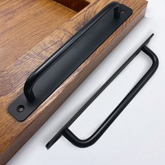 12 Pack 7 1/2 Inch 192 Mm Matte Black Cabinet Pulls With Base Plate Cupboard Alu