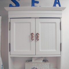 Metal Verdigris Seahorse Cabinet Dresser Drawer Knob Pull Hardware Beach Decor