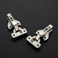 1 Pair 2 Packs Full Overlay Cabinet Door Hinges,105 Degree Adjustable Concealed
