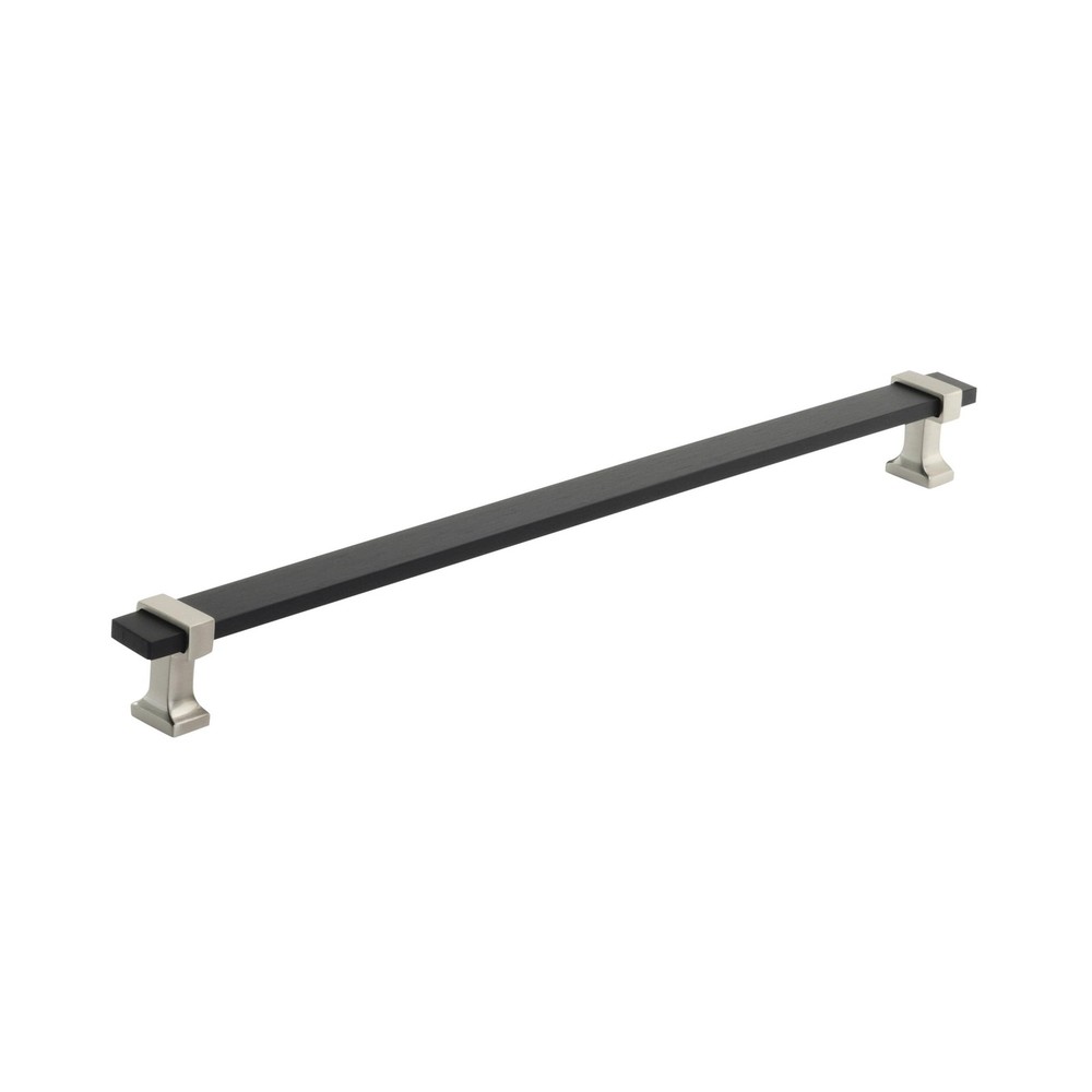 | Cabinet Pull | Brushed Matte Black/Satin Nickel | 11-5/16 inch (288 mm) Cen…