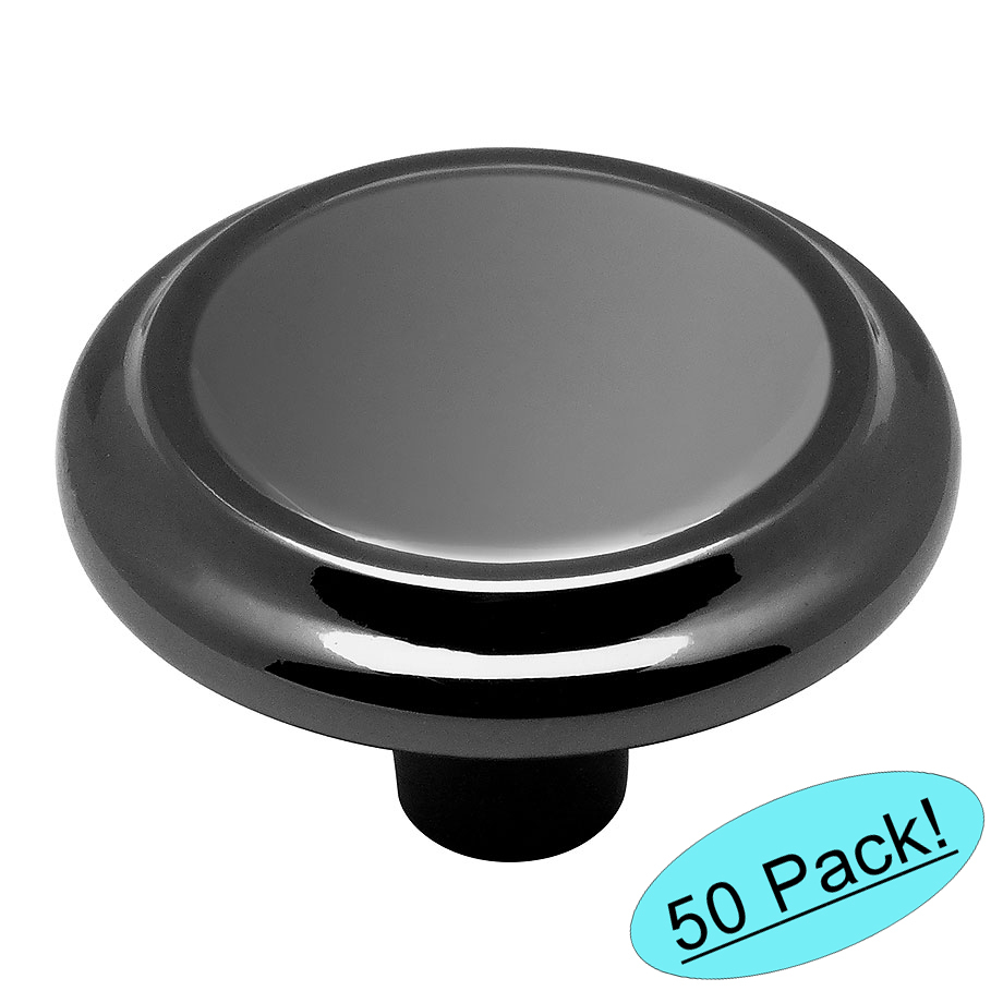 *50 Pack* Cosmas Cabinet Hardware Black Nickel Knobs #799BN