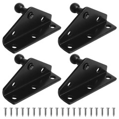 10mm Ball Stud Mounting Bracket for Gas Shock 4 Angled L-Type Mounts Black
