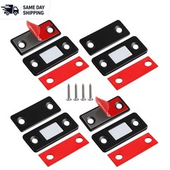 4 Pack Magnetic Drawer Latches with Double-Sided Adhesive for Easy Installation