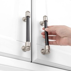 10 Pack 5 Inch Black and Nickel Cabinet Pulls Matte Black and Brushed Nickel …