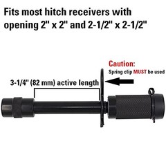79634 Keyed Alike 5/8″ Trailer Hitch Lock Set with Extra Long 3-1/4″ Span,