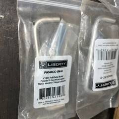 Lot Of 4 Liberty Hardware P604D6-SC-C Satin Chrome Cabinet Drawer Pulls