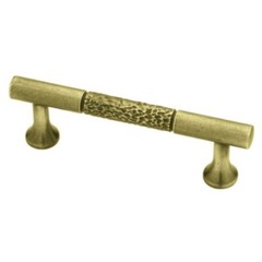 (5 Pack) 3 inch Rough & Smooth Pull Tumbled Antique Brass