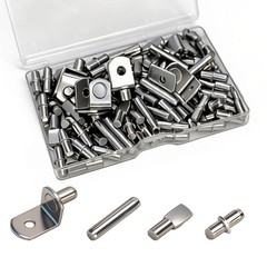 104PCS Shelf Pins Kitchen Cabinet, Premium 4 Styles Kitchen Cabinet Shelf Sup…