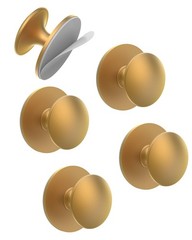 5 Pack Gold Self-Adhesive Cabinet Knobs, Self-Stick Hardware Kitchen Cabinet …