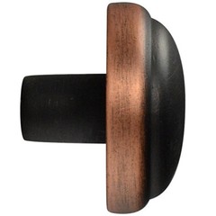 (5 Pack) (50 Pack) 1-1/8 inch Simple Knob Venetian Bronze with Copper Highlights