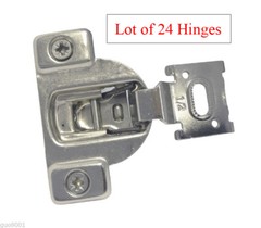 24 Face Frame Nickel Cabinet Hinges Euro Concealed 1/2″ Open 110 Degree 35mm Cup