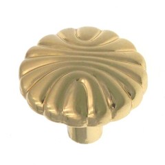 Amerock BP1337-O74 Sterling Brass 1 1/4″ Shell Knob Pulls Natural Elegance