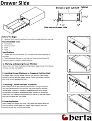 Ball Bearing Full Extension 12″ Soft Close Drawer Slides 10 Pairs Value Pack