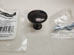 Liberty Classic Round 1-1/4 in. Dark Oil Rubbed Bronze Hollow Cabinet Knob 24 Pk