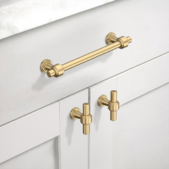 10 Pack 5 Inch(128Mm) Champagne Bronze Cabinet Pulls Kitchen Cabinet Handles, Ca