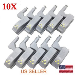 Led Smart Touch Induction Cabinet Light 10Pcs Lamp Sensor Night